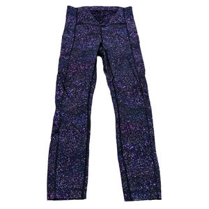 Lululemon Crystalline Galaxy Print Athletic Leggings Size 2